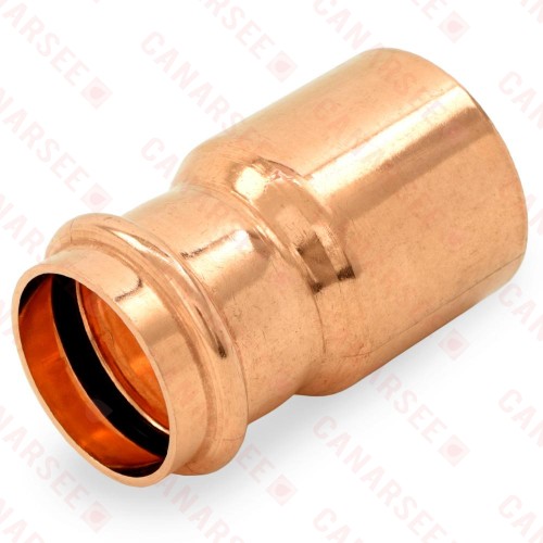 2" FTG x 1-1/2" Press Copper Reducer, Imported