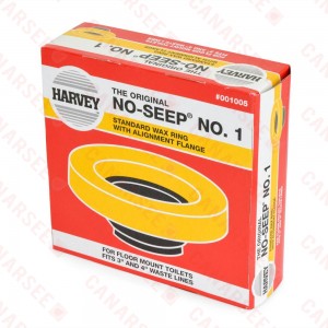 No-Seep #1 Wax Closet Gasket/Ring with Flange, Standard, fits 3" or 4"