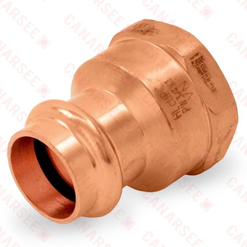 3/4" Press Copper x 1" Female Threaded Adapter, Imported