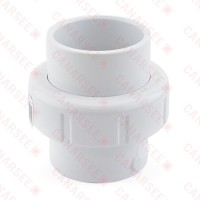 1-1/2" PVC (Sch. 40) Socket Union w/ Buna-N O-ring