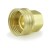 3/4" FGH x 1/2" FIP Swivel Brass Adapter, Lead-Free