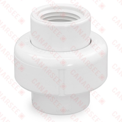 1/2" PVC (Sch. 40) FIP x FIP Union w/ EPDM O-ring