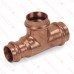 1" x 3/4" x 1" Press Copper Tee, Made in the USA