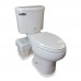 Liberty Pumps ASCENTII-ESW ASCENT-II Complete Automatic Macerating Toilet System, Elongated Bowl, 1/2 HP , 110V ~ 120V, 8" cord