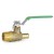 1/2" PEX x MPT Threaded Brass Ball Valve, Full Port (Lead-Free)