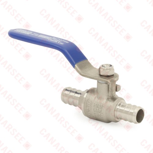 1/2" PEX 304 St. Steel Ball Valve, Full Port (Lead-Free)..
