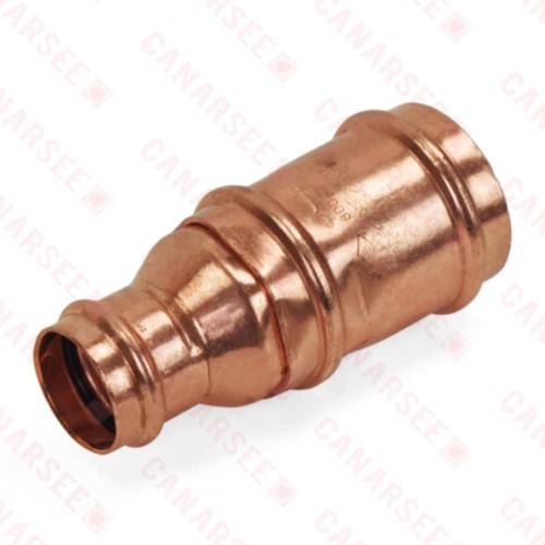 2" x 1" Press Copper Reducing Coupling, Made in the USA