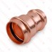 1-1/4" x 1" Press Copper Reducing Coupling, Imported