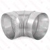 8" Galvanized 90° Adjustable Flue Elbow, 24 GA..