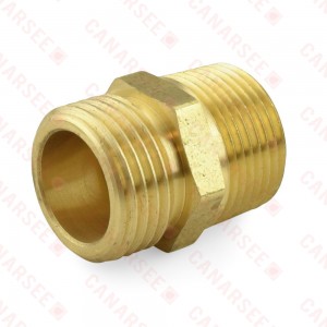 3/4" MGH x 3/4" MIP (tapped 1/2" FIP) Brass Adapter, Lead-Free (Bag of 25)