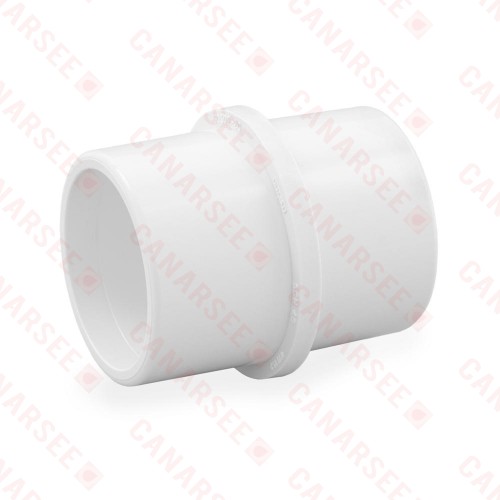 2" PVC (Sch. 40) Inside Pipe Connector (Coupling), Pipe ID x Pipe ID