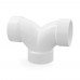 3" PVC DWV 90° Double Elbow