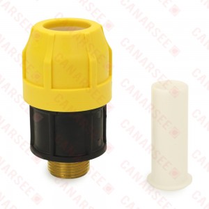 1" IPS (SDR-11 PE Gas Pipe) x 3/4" MIP Short Transition Adapter/Fitting