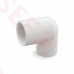 3/4" x 1/2" Barbed Insert 90° Reducing PVC Elbow, Sch 40, Gray