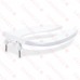 Bemis 1655SSCT White Comm. Plastic Elongated Toilet Seat w/ Self-Sustaining Check Hinges, Extra Heavy-Duty