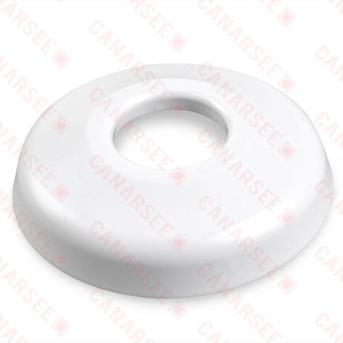 3/4" CTS White Plastic Escutcheons for 3/4" PEX, Copper Pipe (25/bag)