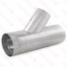 8" x 6" Galvanized Reducing Flue Wye, 24" Length, 24 GA..