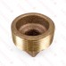 1-1/2" MPT Square-Head Brass Plug, Lead-Free