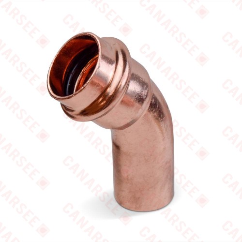 3/4" Press Copper 45° Street Elbow, Imported