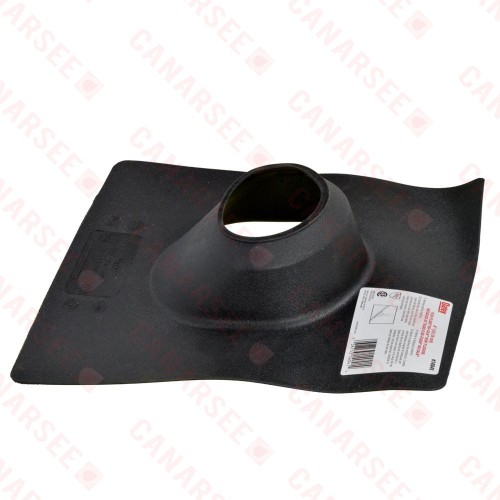 4" Pipe, Flex-Flash No-Calk Pitched Roof Flashing, 11.5" x 14" base