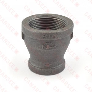 1-1/2" x 1" Black Coupling (Imported)