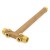 1" MPT x 13" Solid Brass Well Tank Tee (Lead-Free)