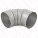 5" Galvanized 90° Adjustable Flue Elbow, 24 GA..