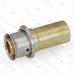 1/2" PEX Press x 1/2" Copper Fitting Adapter, Lead-Free Bronze
