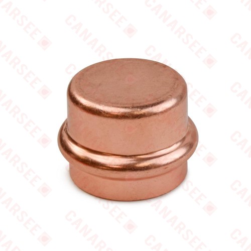 1" Press Copper Cap, Imported