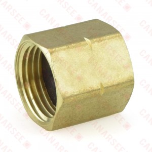 3/4" FGH x 3/4" FGH Brass Solid Coupling