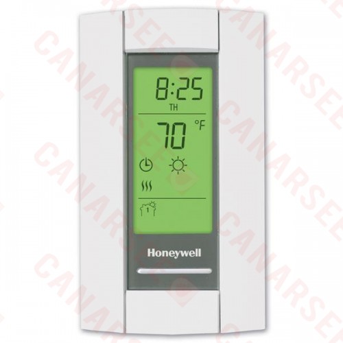Honeywell TL8230A1003 TL8230 Series 7-Day Programmable Heat Only Thermostat, Settable 40 F to 86 F