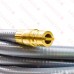 12ft Quick-Disconnect, PVC-Coated, Portable Gas Appliance/BBQ Connector, 1/2" FIP x 1/2" FIP, 1/2" ID