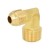 3/8" Flare x 1/2" MNPT Brass 90° Elbow