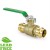 3/4” Press Brass Ball Valve, Full Port (Lead-Free) 