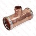 4" x 4" x 2-1/2" Press Copper Tee, Made in the USA