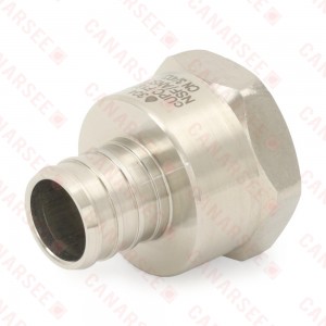 3/4" PEX x 3/4" Female Threaded Adapter, 304 St. Steel (Lead-Free)