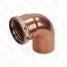 3" Press Close Turn Copper 90° Street Elbow, Made in the USA