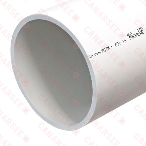 8" x 5ft PVC Pipe, FoamCore DWV, Sch 40