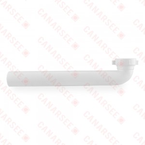 1-1/2" x 12", Slip Joint Waste Bend, White Plastic