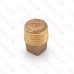 1/4" MPT Square-Head Brass Plug, Lead-Free