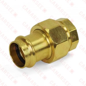 1" Press x FPT Threaded Union, Lead-Free Brass, Made in the USA