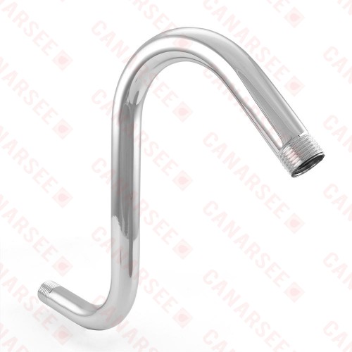 S-Type High 10" Rise Shower Arm, Chrome Plated