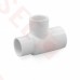 1" x 3/4" x 3/4" Barbed Insert PVC Reducing Tee, Sch 40, Gray