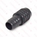 1-1/4" x 1" Barbed Insert PVC Reducing Coupling, Sch 40, Gray