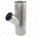 8" x 6" Galvanized Reducing Flue Wye, 24" Length, 24 GA..