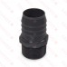 1-1/2" Barbed Insert x 1-1/4" Male NPT Threaded PVC Reducing Adapter, Sch 40, Gray