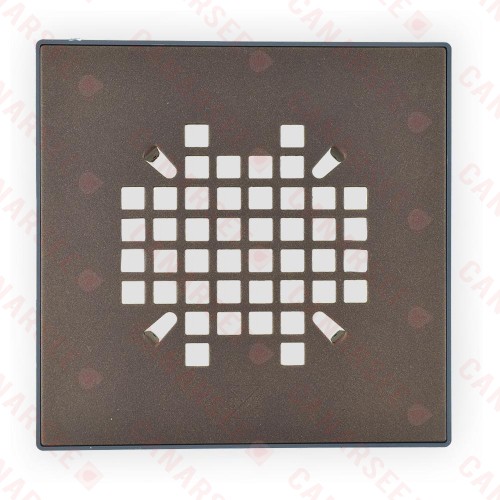 Round-To-Square Adapter for 821-T200(P) Drain w/ Snap-in Oil Rubbed Bronze Strainer