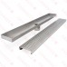 26" long, StreamLine Stainless Steel Linear Shower Pan Drain w/ Square Holes Strainer, 2" PVC Hub
