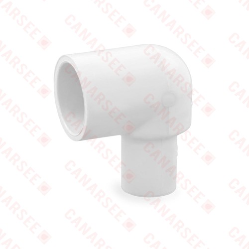 1" x 1/2" PVC (Sch. 40) 90° Deep Socket Reducing Elbow