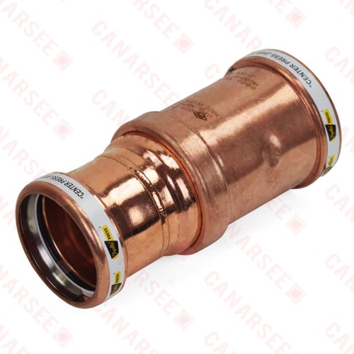 3" x 2" Press Copper Reducing Coupling, Made in the USA